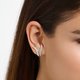 Thomas Sabo Fehér hullám ezüst fülbevaló cirkóniával H2229-051-14
