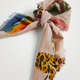 Desigual Flower squared mintás kendő 22SAWA49