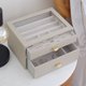 Stackers Bézs classic 2 fiókos ékszerdoboz szett 76060