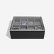Stackers Fekete pebble 8 részes óradoboz akril tetővel 74806