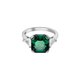 Swarovski Attract trilogy zöld köves gyűrű 