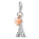 Thomas Sabo Eiffel torony ezüst medál 18k rosé arannyal bevont szí­vvel 0904-415-12