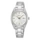 Seiko Classic ezüst fémcsatos fehér számlapos női karóra SUR633P1