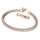 Swarovski Tennis deluxe rozé karkötő kristályokkal 5464948