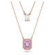 Swarovski Millenia dupla rozé nyaklánc rózsaszín kristállyal 5640558