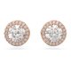 Swarovski Constella rozé bedugós fülbevaló kristályokkal 5636275