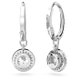 Swarovski Constella ezüst színű függő fülbevaló kristályokkal 5636270