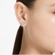 Swarovski Constella ezüst színű bedugós fülbevaló kristályokkal 5636269