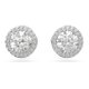 Swarovski Constella ezüst színű bedugós fülbevaló kristályokkal 5636269