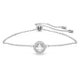 Swarovski Constella állítható ezüst színű karkötő kristályokkal 5648997