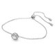 Swarovski Constella állítható ezüst színű karkötő kristályokkal 5648997
