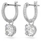 Swarovski Constella ezüst színű függő fülbevaló kristállyal 5636717