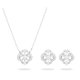 Swarovski Sparkling dance lóhere ezüst színű ékszer szett 5642929