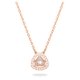 Swarovski Millenia rozé nyaklánc háromszög alakú rózsaszín kristállyal 5640292