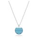 Swarovski Ginger ezüst színű nyaklánc kék kristállyal 5642957