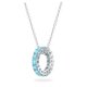 Swarovski Exalta ezüst színű nyaklánc kék kristályokkal 5643754