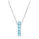 Swarovski Exalta ezüst színű nyaklánc kék kristályokkal 5643754