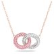 Swarovski Stone dupla karika rozé nyaklánc 5642884