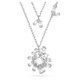 Swarovski Gema kétsoros ezüst színű nyaklánc 5644658