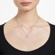 Swarovski Gema kétsoros ezüst színű nyaklánc 5644658