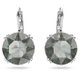 Swarovski Millenia ezüst színű fülbevaló fekete kristállyal 5636567