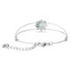 Swarovski Sunshine ezüst színű karkötő zöld kristállyal 5642960