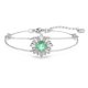 Swarovski Sunshine ezüst színű karkötő zöld kristállyal 5642960