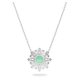Swarovski Sunshine ezüst színű nyaklánc zöld kristállyal 5642963