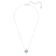 Swarovski Sunshine ezüst színű nyaklánc zöld kristállyal 5642963