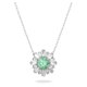 Swarovski Sunshine ezüst színű nyaklánc zöld kristállyal 5642963