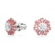 Swarovski Sunshine ezüst színű fülbevaló rózsaszín kristállyal 5642962