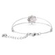 Swarovski Sunshine ezüst színű karkötő rózsaszín kristállyal 5642968