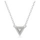 Swarovski Ortyx ezüst színű nyaklánc háromszög dísszel 5642983