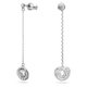 Swarovski Generatipn ezüst színű függő fülbevaló 5636515
