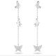 Swarovski Lilia ezüst színű függő fülbevaló 5636423