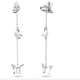 Swarovski Lilia ezüst színű függő fülbevaló 5636423