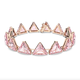 Swarovski Ortyx rozé háromszög karkötő rózsaszín kristállyal 5614934