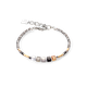 Coeur de Lion Cube story minimalista szürke arany árnyalatú ezüst karkötő 5027/30-1216