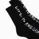 Desigual Sock life is awesome fekete zokni 22WALA20