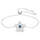 Swarovski Stella fehér kék kristályos ezüst színű karkötő 5639187