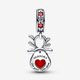 Pandora ékszer Piros orrú rénszarvas függő ezüst charm 792330C01