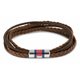 Tommy Hilfiger Többsoros barna bőr karkötő 2790425