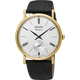 Seiko Klasszikus bőrszíjas arany színű kvarc férfi karóra SRK036P1