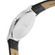 Seiko Klasszikus ezüst színű fekete bőrszíjas férfi solar kvarc óra SUP863P1