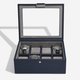 Stackers Sötétkék pebble fedeles 8 részes óradoboz 76066