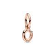 Pandora ékszer O betű rozé függő charm 782468C01