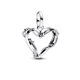 Pandora ékszer ME ezüst drót szív mini függő charm 793449C00