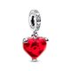 Pandora ékszer Disney Mickey és Minnie csók muránói üveg függő charm 792522C01