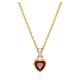 Swarovski Stilla arany színű nyaklánc piros szív kristállyal 5648750