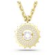 Swarovski Rota arany színű nyaklánc nap alakú fehér kristállyal  5650366